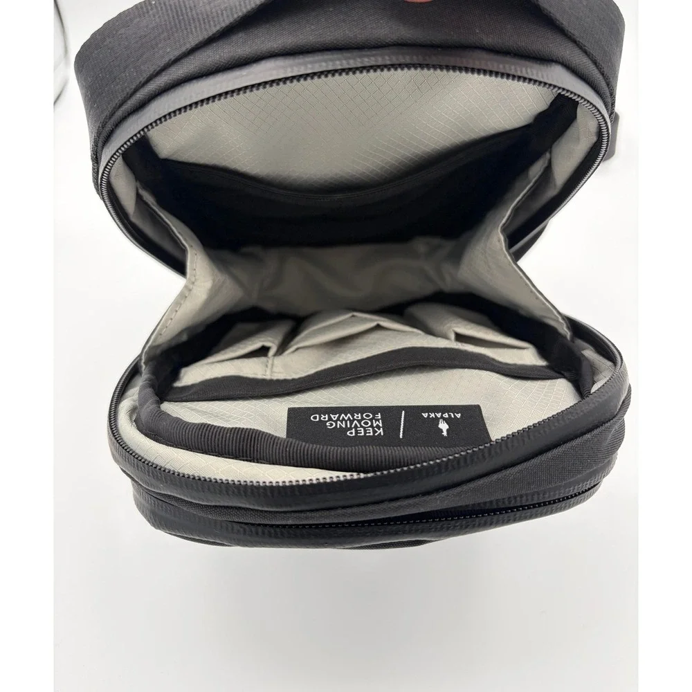 Alpaka Metro Sling V2 Black Weatherproof Tech Crossbody Bag Axoflux 300D